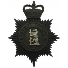 Warwickshire Constabulary Night Helmet Plate - Queen's Crown