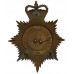 Warwickshire Constabulary Night Helmet Plate - Queen's Crown