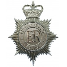 Peterborough Police Helmet Plate - Queen's crown
