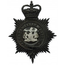 Pembrokeshire Police Night Helmet Plate - Queen's Crown