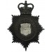 Luton County Borough Police Night Helmet Plate - Queen's Crown