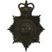Luton County Borough Police Night Helmet Plate - Queen's Crown