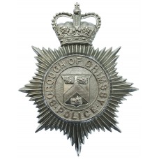 Grimsby Borough Police Helmet Plate - Queen's Crown