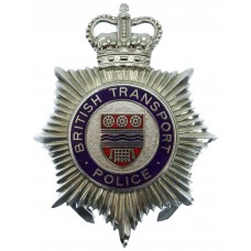 British Transport Police (B.T.P.) Enamelled Hemet Plate - Queen's Crown