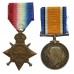 WW1 1914-15 Star and British War Medal - Sjt. J. Richardson, 11th Bn. Northumberland Fusiliers - K.I.A. 7/7/16