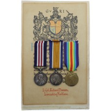 WW1 Military Medal, British War & Victory Medal Group of Three with Memorial Scroll - L.Cpl. R. Dawson, 18th Bn. Lancashire Fusiliers - K.I.A. 22/10/17