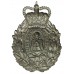 Sunderland Borough Police Wreath Helmet Plate - Queen's Crown
