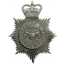 Cardiff City Police Helmet Plate - Queen's Crown