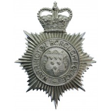 Warrington Borough Police Helmet Plate - Queen's Crown