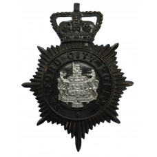 Salford City Police Mutual Aid Helmet Plate - Queen's Crown