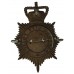 Salford City Police Mutual Aid Helmet Plate - Queen's Crown