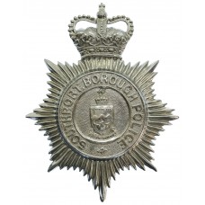 Southport Borough Police Helmet Plate - Queen's Crown