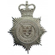 Derby County & Borough Constabulary Helmet Plate - Queen's Crown