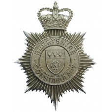 Derbyshire Constabulary Helmet Plate - Queen's Crown