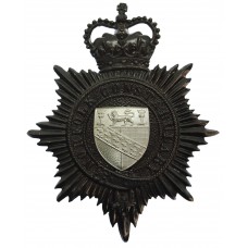 Norfolk Constabulary Night Helmet Plate - Queen's Crown