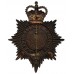 Norfolk Constabulary Night Helmet Plate - Queen's Crown