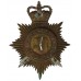 Cornwall Constabulary Night Helmet Plate - Queen's Crown