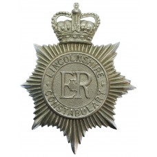Lincolnshire Constabulary Helmet Plate - Queen's Crown