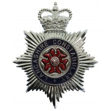 Lancashire Constabulary Enamelled Helmet Plate - Queen's Crown