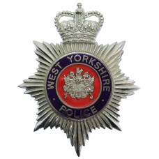 West Yorkshire Police Enamelled Helmet Plate - Queen's Crown