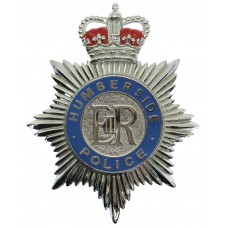 Humberside Police Enamelled Helmet Plate - Queen's Crown