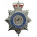 Humberside Police Enamelled Helmet Plate - Queen's Crown