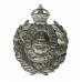 Dudley Borough Police Small Wreath Helmet Plate - King's Crown