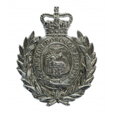 Preston Borough Police Wreath Cap Badge - Queen's Crown