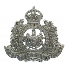 East Suffolk Police Chrome Cap Badge - King's Crown