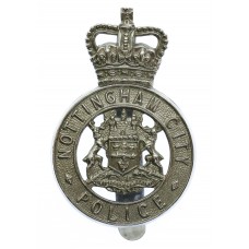 Nottingham City Police Cap Badge - Queen's Crown