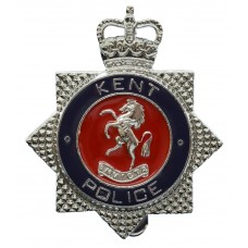 Kent Police Enamelled Cap Badge - Queen's Crown