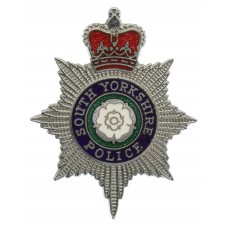 South Yorkshire Police Enamelled Cap Badge - Queen's Crown