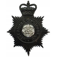West Riding Constabulary Night Helmet Plate - Queen's Crown