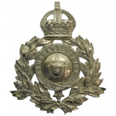 Ramsgate Borough Police Wreath Helmet Plate - King's Crown