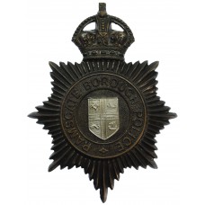 Ramsgate Borough Police Night Helmet Plate - King's Crown