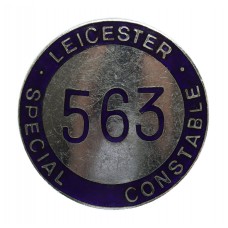 Leicester Special Constabulary Enamelled Cap/Lapel Badge (563)