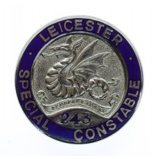 Leicester City Police Special Constable Enamelled Lapel Badge (243)