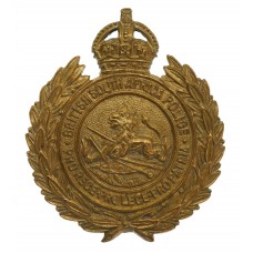 Rhodesia British South Africa Police Helmet Plate/Cap Badge - King's Crown (c. 1933-45)