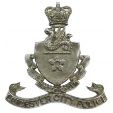 Leicester City Police Cap Badge - Queen's Crown