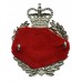 Berkshire Constabulary Wreath Helmet Plate - Queen's Crown