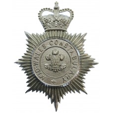 Mid-Wales Constabulary Helmet Plate - Queen's Crown