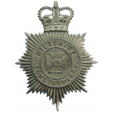 Wiltshire Constabulary Helmet Plate - Queen's Crown