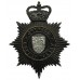 Gwynedd Constabulary Night Helmet Plate - Queen's Crown