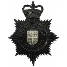 Bournemouth Borough Police Night Helmet Plate - Queen's Crown