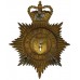 Bournemouth Borough Police Night Helmet Plate - Queen's Crown