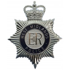 West Midlands Police  Enamelled Helmet Plate - Queen's Crown