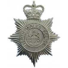 North Wales Police Helmet Plate - Queen's Crown