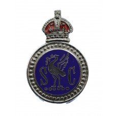 Liverpool Special Constabulary Enamelled Lapel Badge - King's Crown