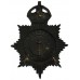 Gwynedd Constabulary Black Helmet Plate - King's Crown