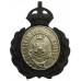 Barnsley Borough Police Wreath Helmet Plate - King's Crown